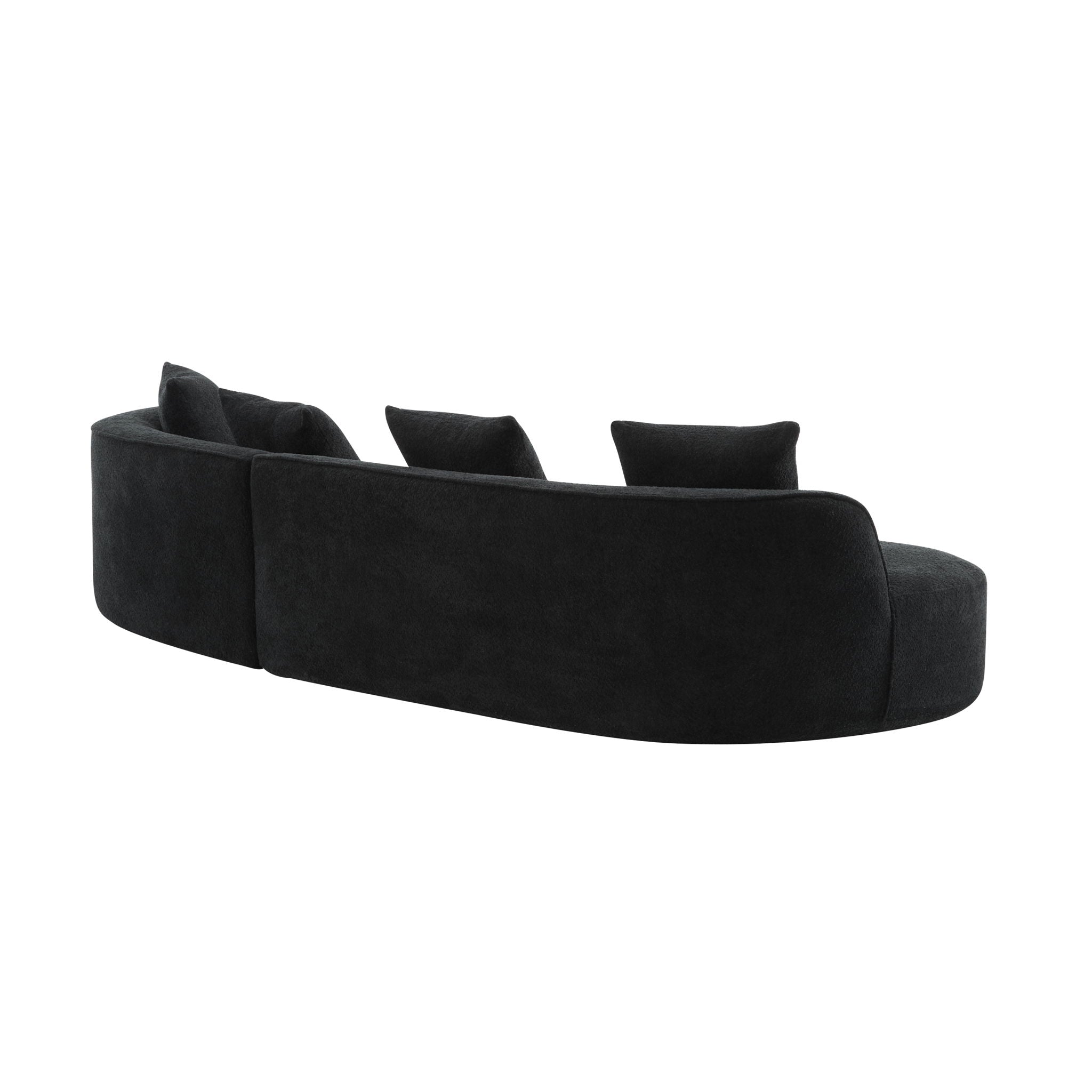 Elegant Curved Sectional Sofa With Full Foam Comfort by HouseOfZazla