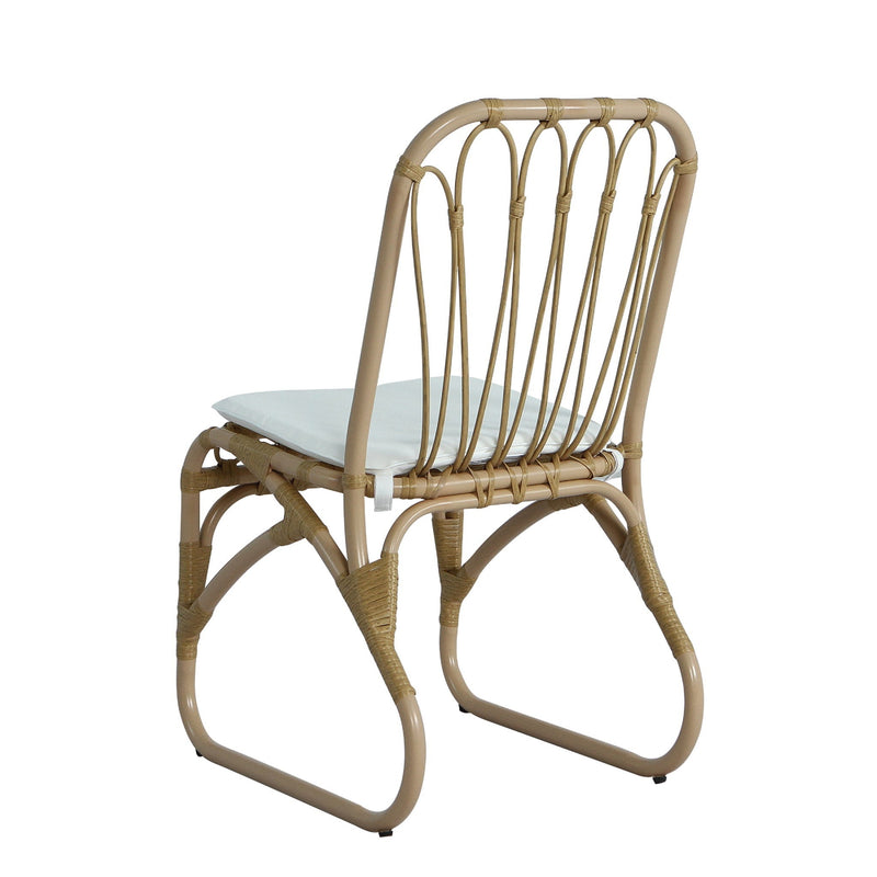 Outdoor Wicker Dining Chairs With Washable Cushions (Set of 2) by HouseOfZazla