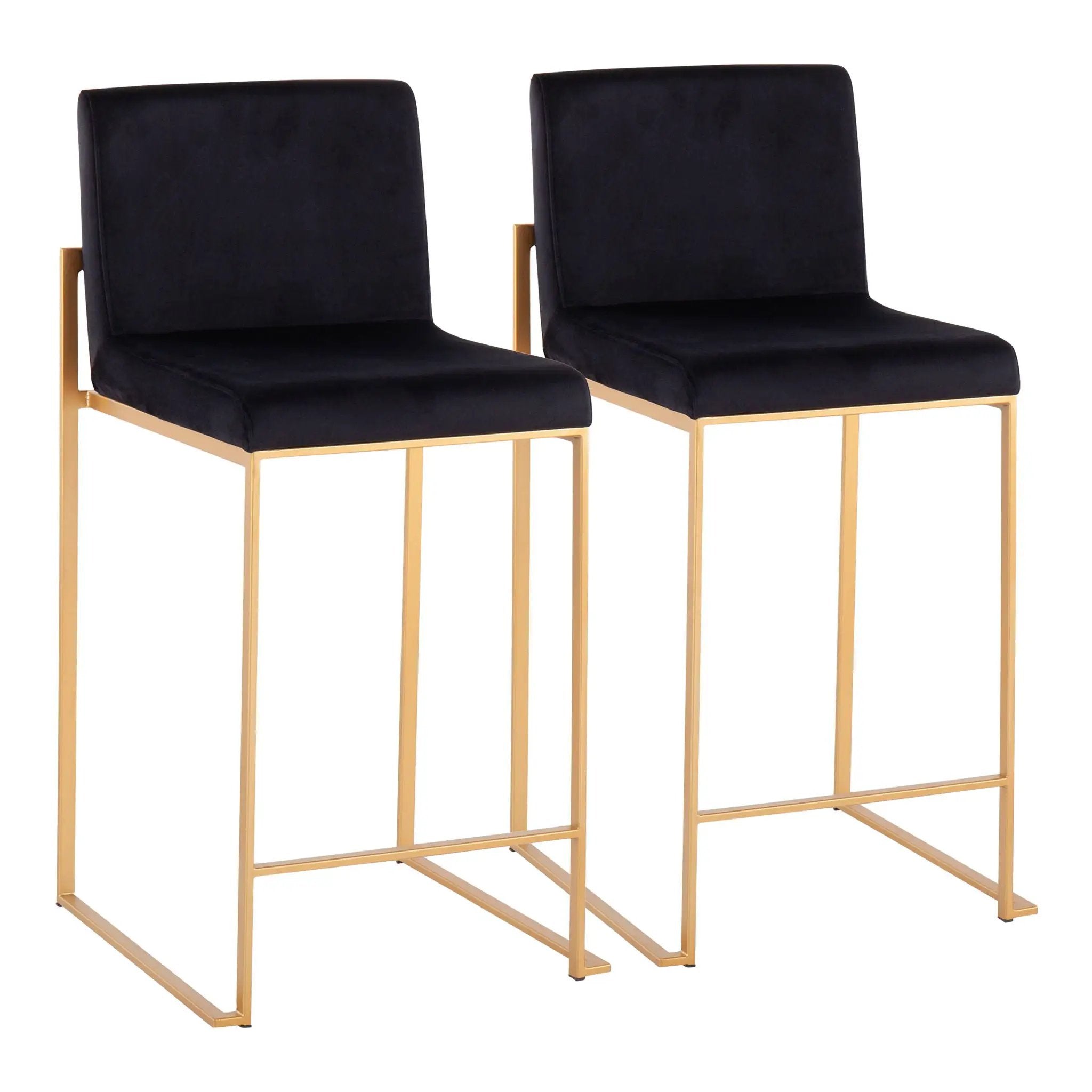 Fuji - Contemporary High Back Stylish Counter Stool by HouseOfZazla