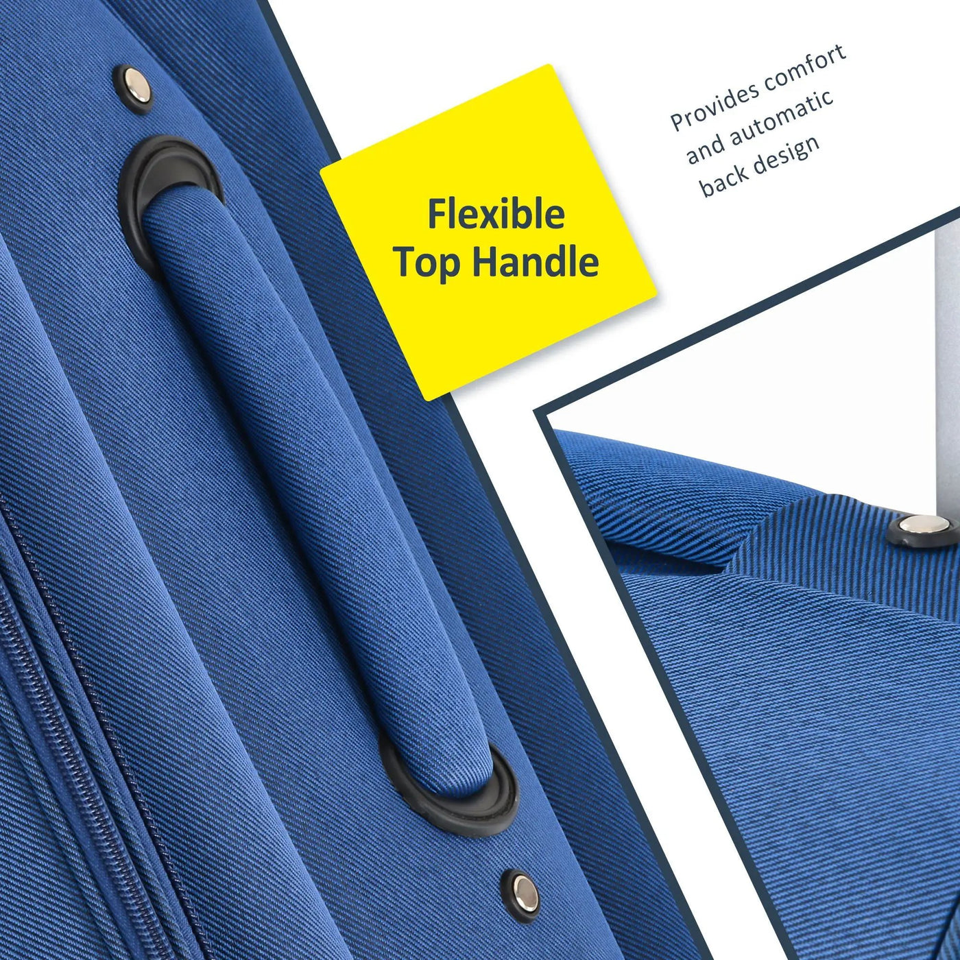 Softside Luggage Expandable 3 Piece Set Suitcase Upright Spinner Softshell Lightweight Luggage Travel Set by HouseOfZazla