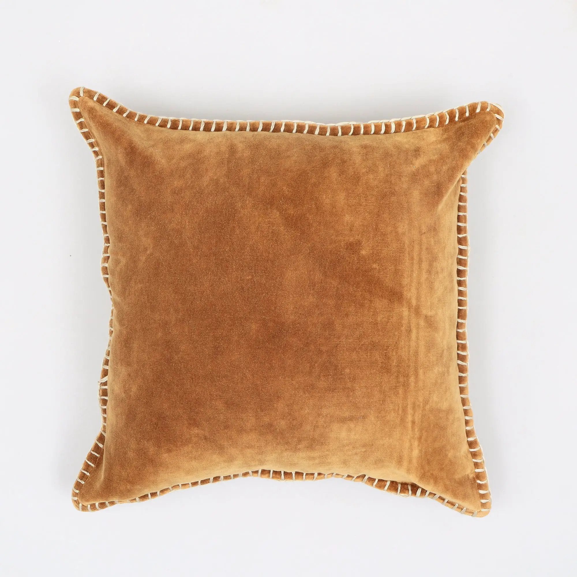 Olivia Stonewashed Velvet Pillow – 19" Square by HouseOfZazla