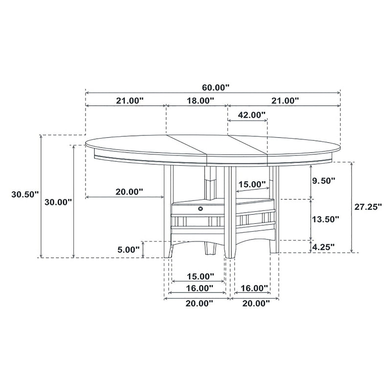 Hester - 5 Piece Dining Set - Espresso