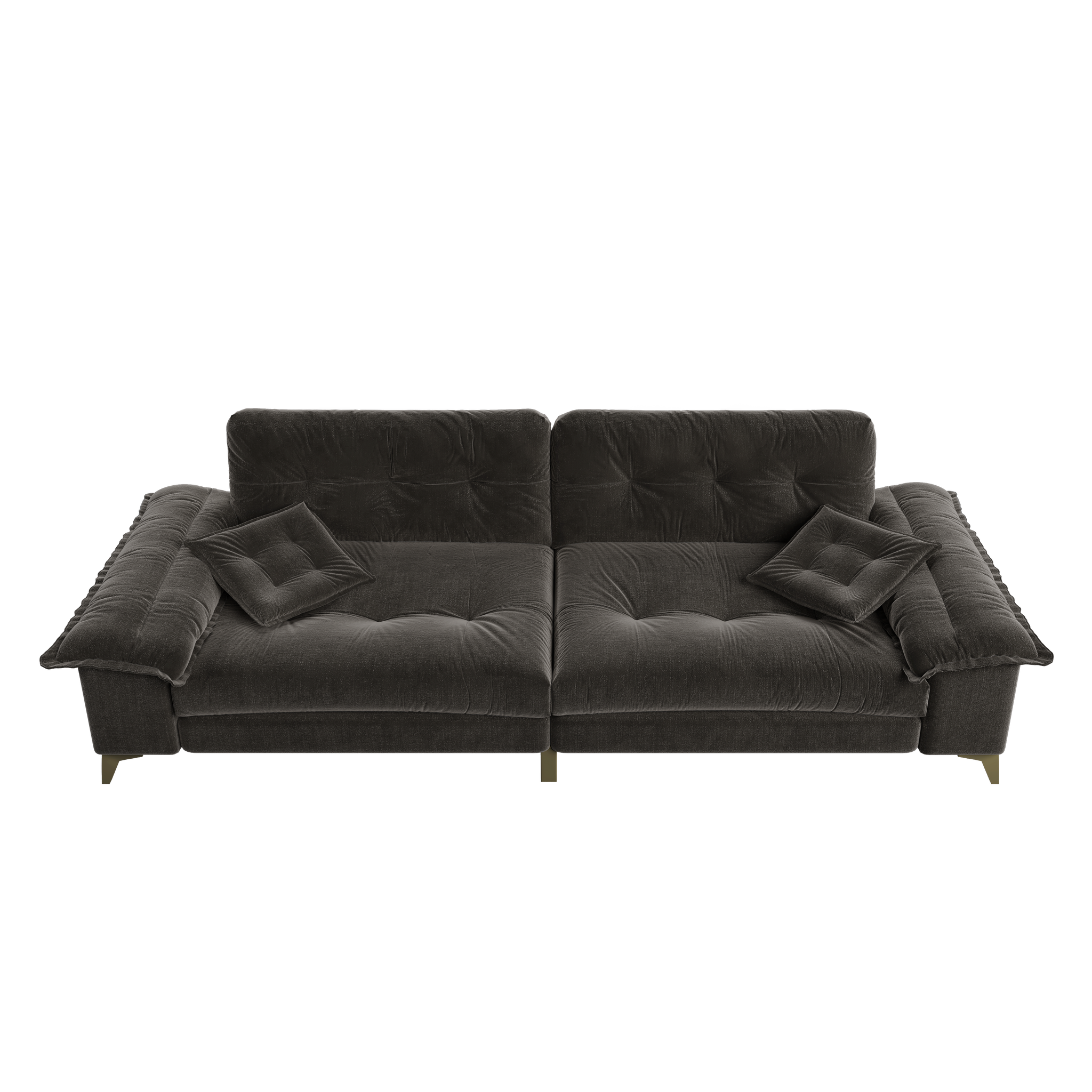 104.7" Modern 4-Seater Cloud Sofa with Wide Flip Armrests by HouseOfZazla
