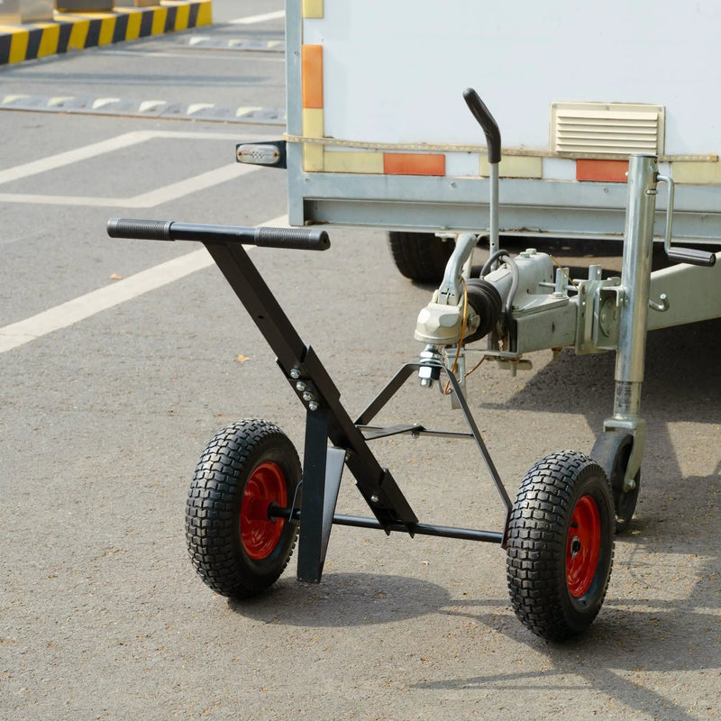 Heavy Duty Trailer Dolly With 2" Ball 1000 Lb Capacity For Easy Mobility - Black by HouseOfZazla