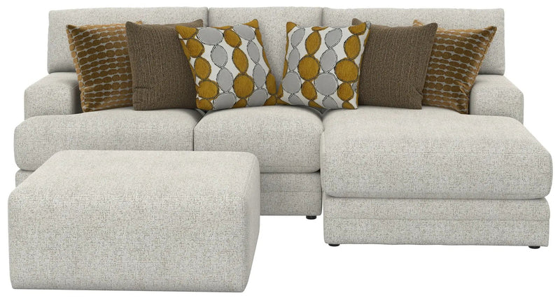 Tori - Sectional With Comfort Coil Seating, Cocktail Ottoman And Accent Pillows Included by Unique Piece Furniture