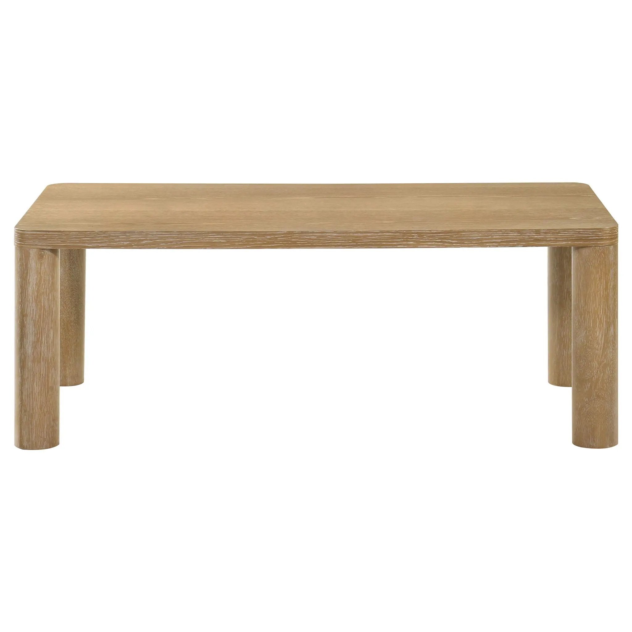 Castlewood 2-piece Cocktail Coffee Table Set Light Oak by Unique Piece Furniture