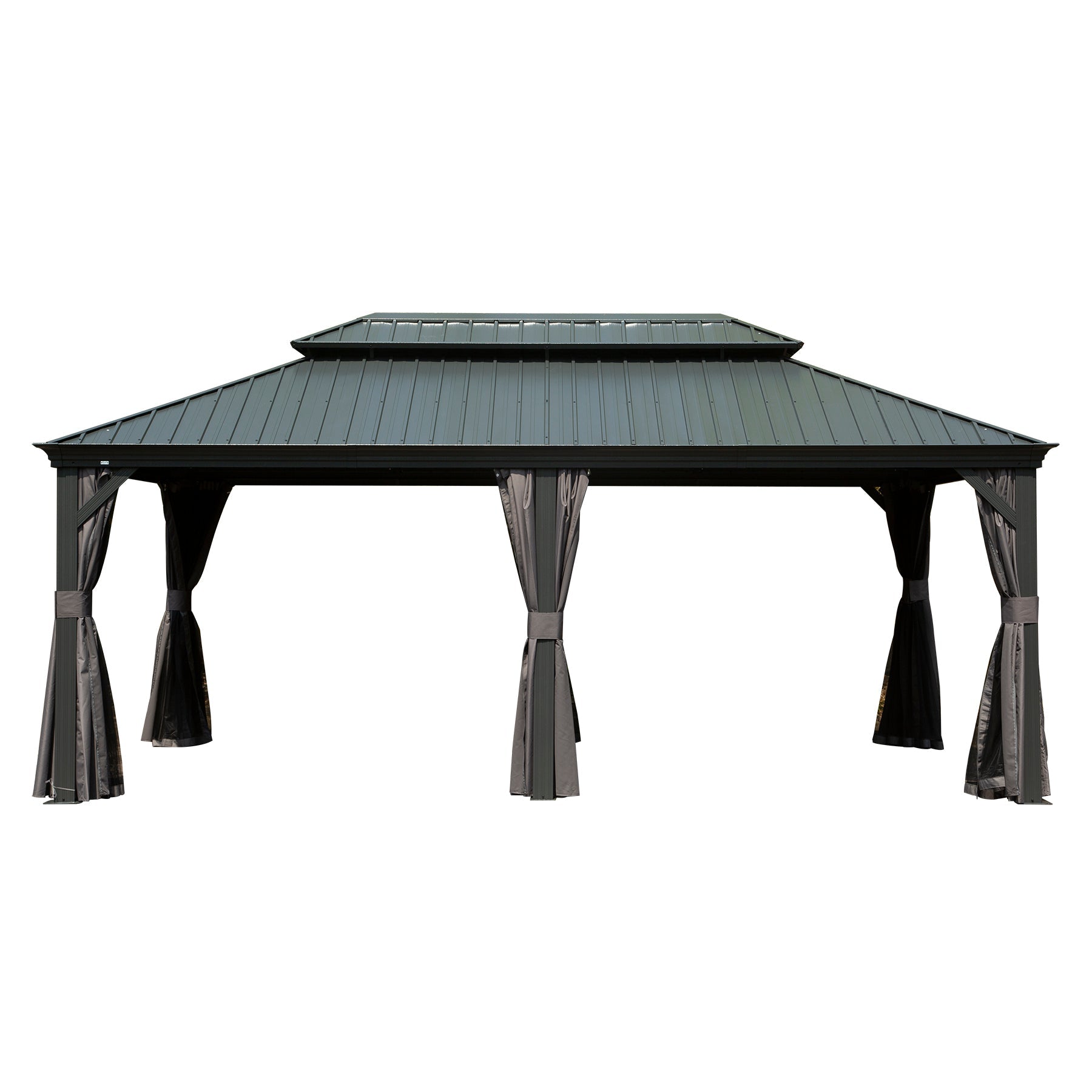12' x 20' Hardtop Gazebo with Double Roof Canopy by HouseOfZazla