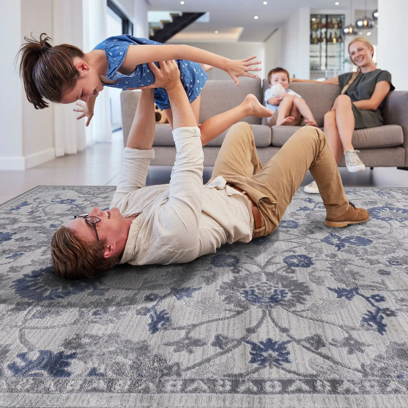 Marfi - Trendy Oriental Area Rug by Unique Piece Furniture