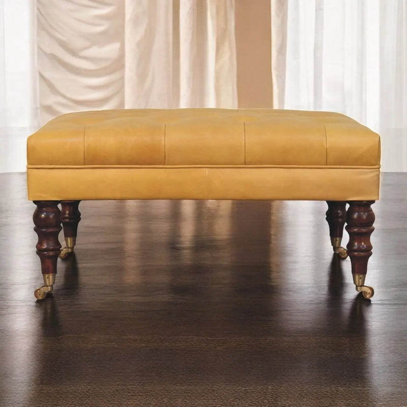 Buffalo - Ottoman With Castor Legs by HouseOfZazla