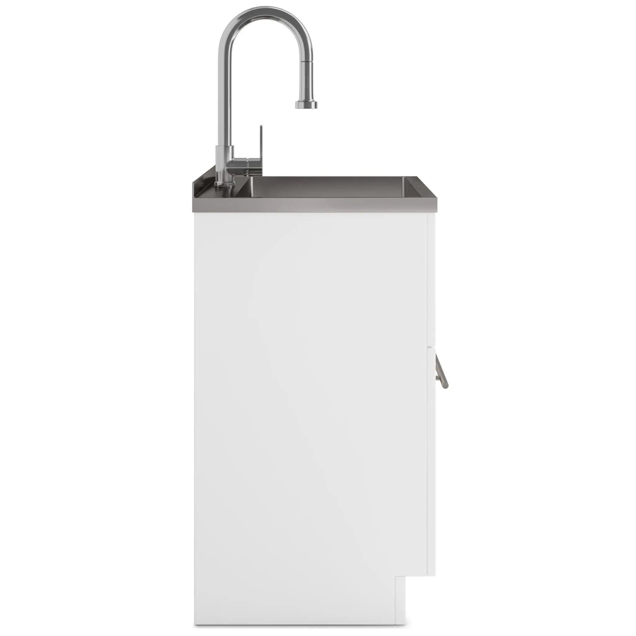 Metro - Laundry Cabinet & Faucet And Stainless Steel Sink by HouseOfZazla