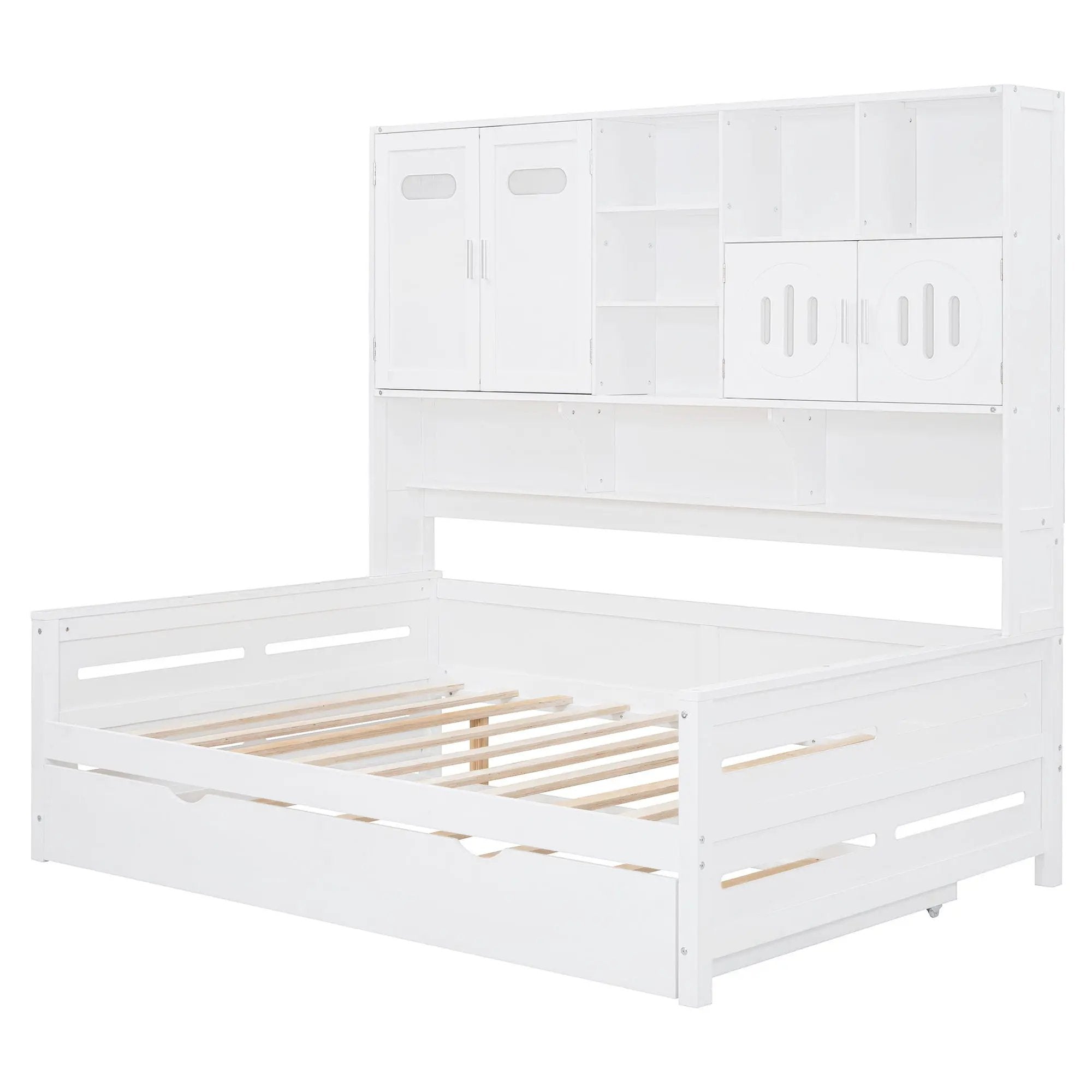Daybed With All-In-One Cabinet And Shelf by HouseOfZazla
