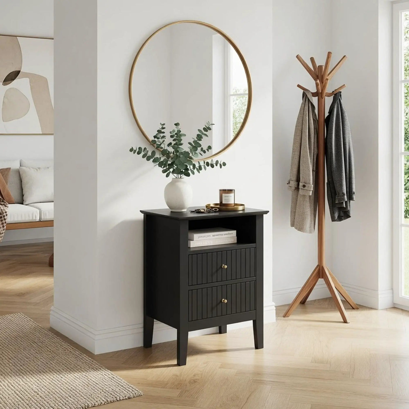 Fluted Nightstand With 2 Drawers by HouseOfZazla