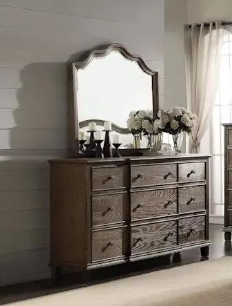 Baudouin - Weathered Mirror - Oak by HouseOfZazla