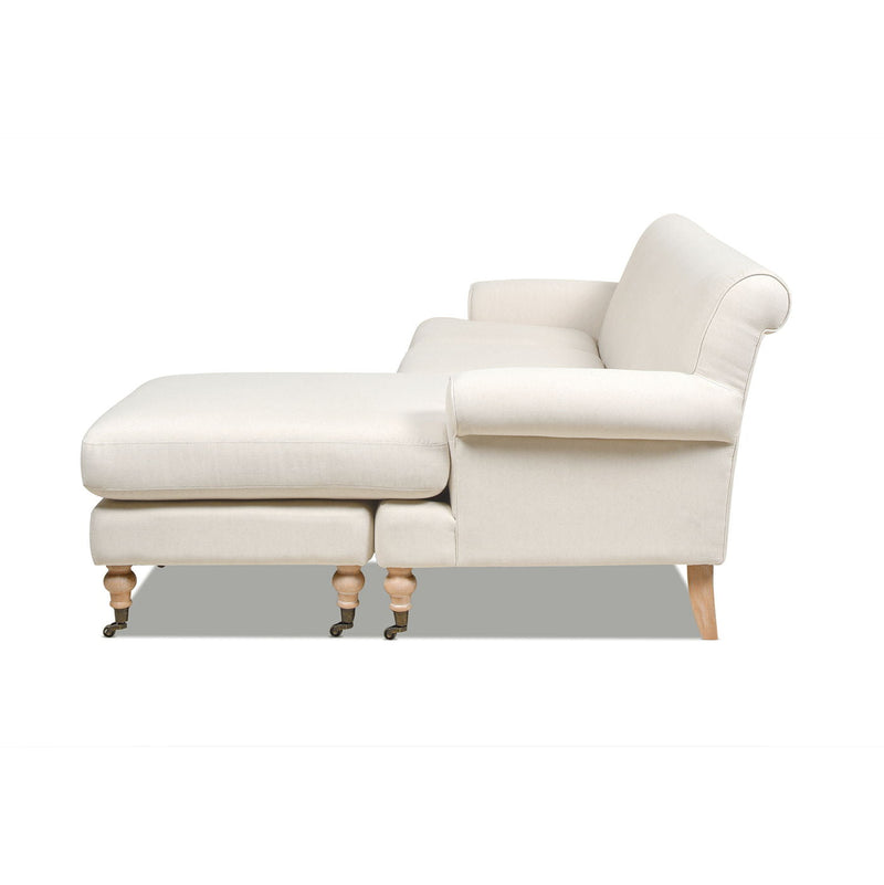 Alana - L-Shape Reversible Sectional Sofa - Light Beige by HouseOfZazla