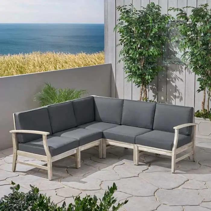 Perla - 5 Pieces Sofa Set by HouseOfZazla