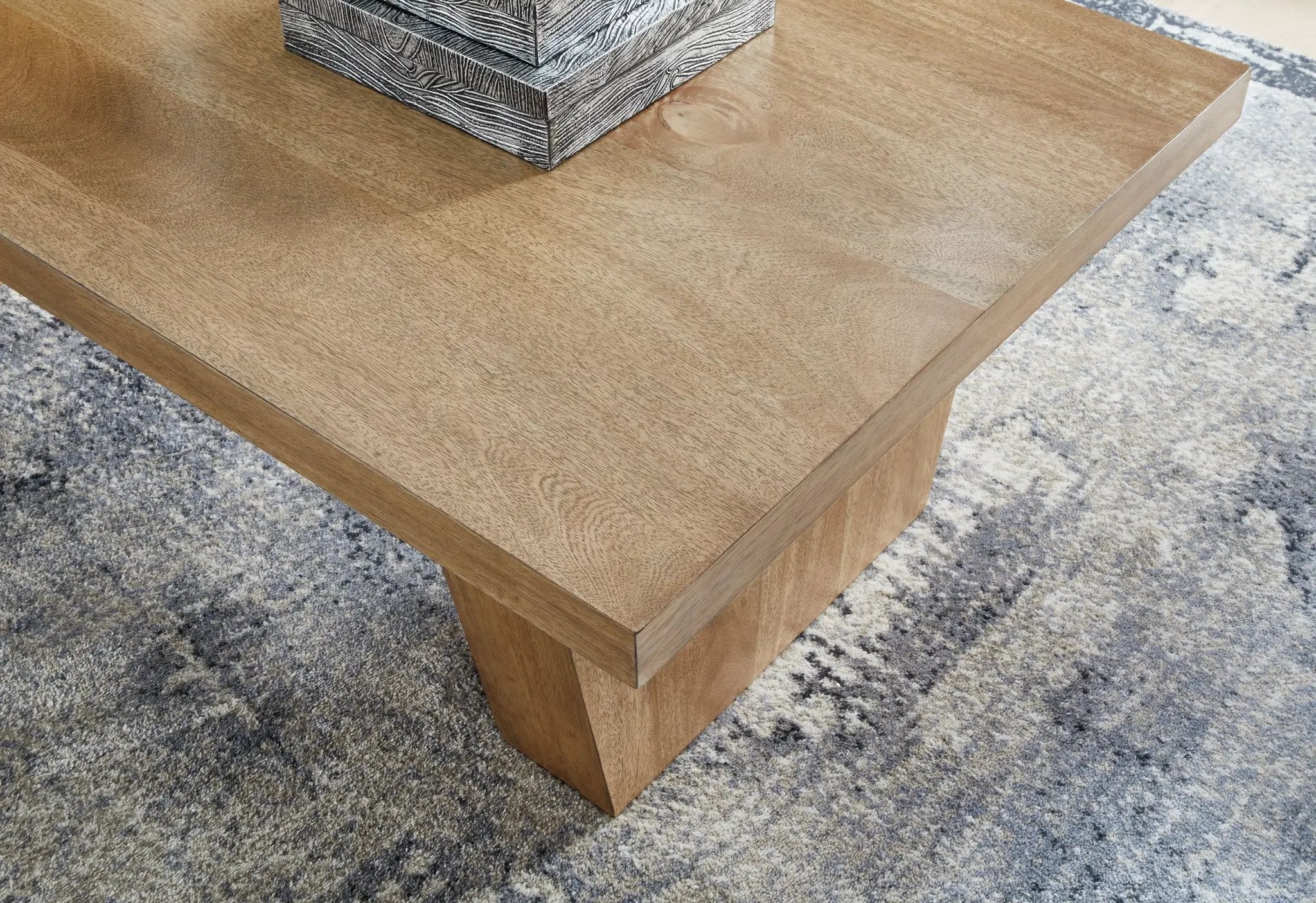 Kristiland - Rectangular Cocktail Table - Light Brown by Unique Piece Furniture