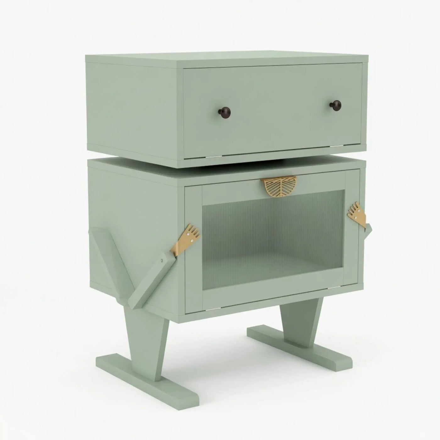 Robot LED Nightstand With 360° Rotating Drawer by HouseOfZazla