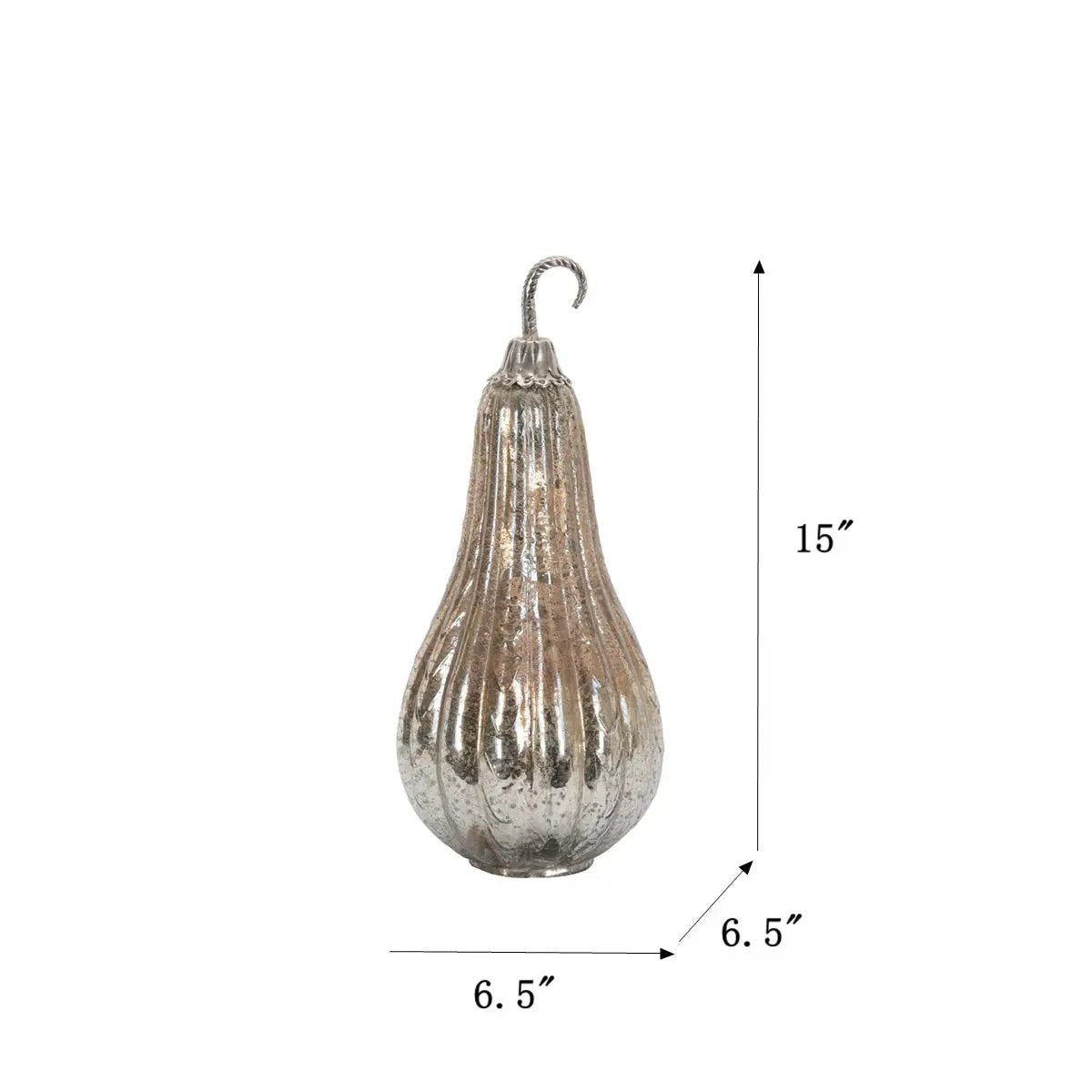 Foil Glass Lustre Mercury Gourd Ornament by HouseOfZazla