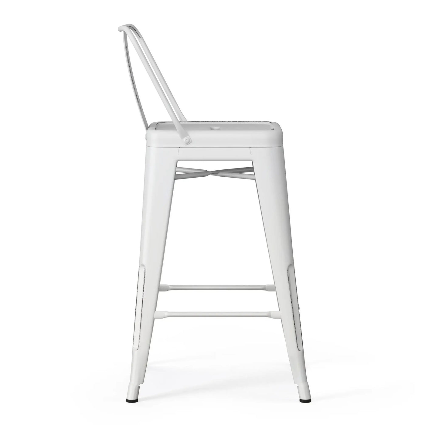 Rayne - Curved Back Metal Stool (Set of 2) by Unique Piece Furniture