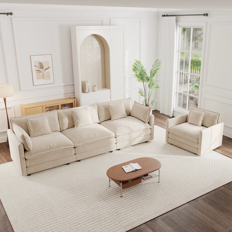 2-Piece Upholstered Sofa Set by HouseOfZazla