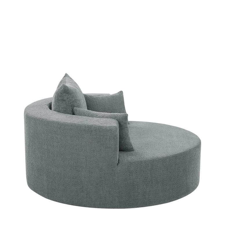 360° Swivel Accent Barrel Chair With 3 Removable Pillows For Living Room by HouseOfZazla