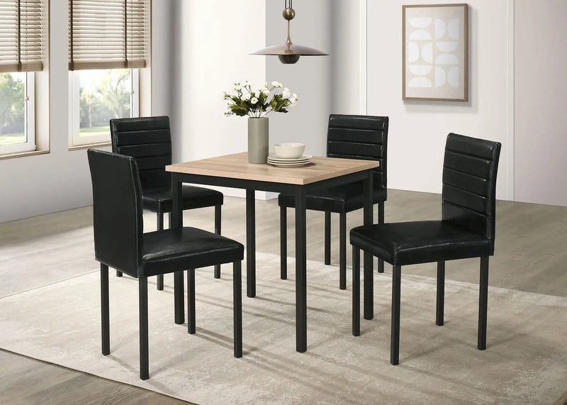 Garza Space Saving Rectangular Dining Table Greige Oak by Unique Piece Furniture