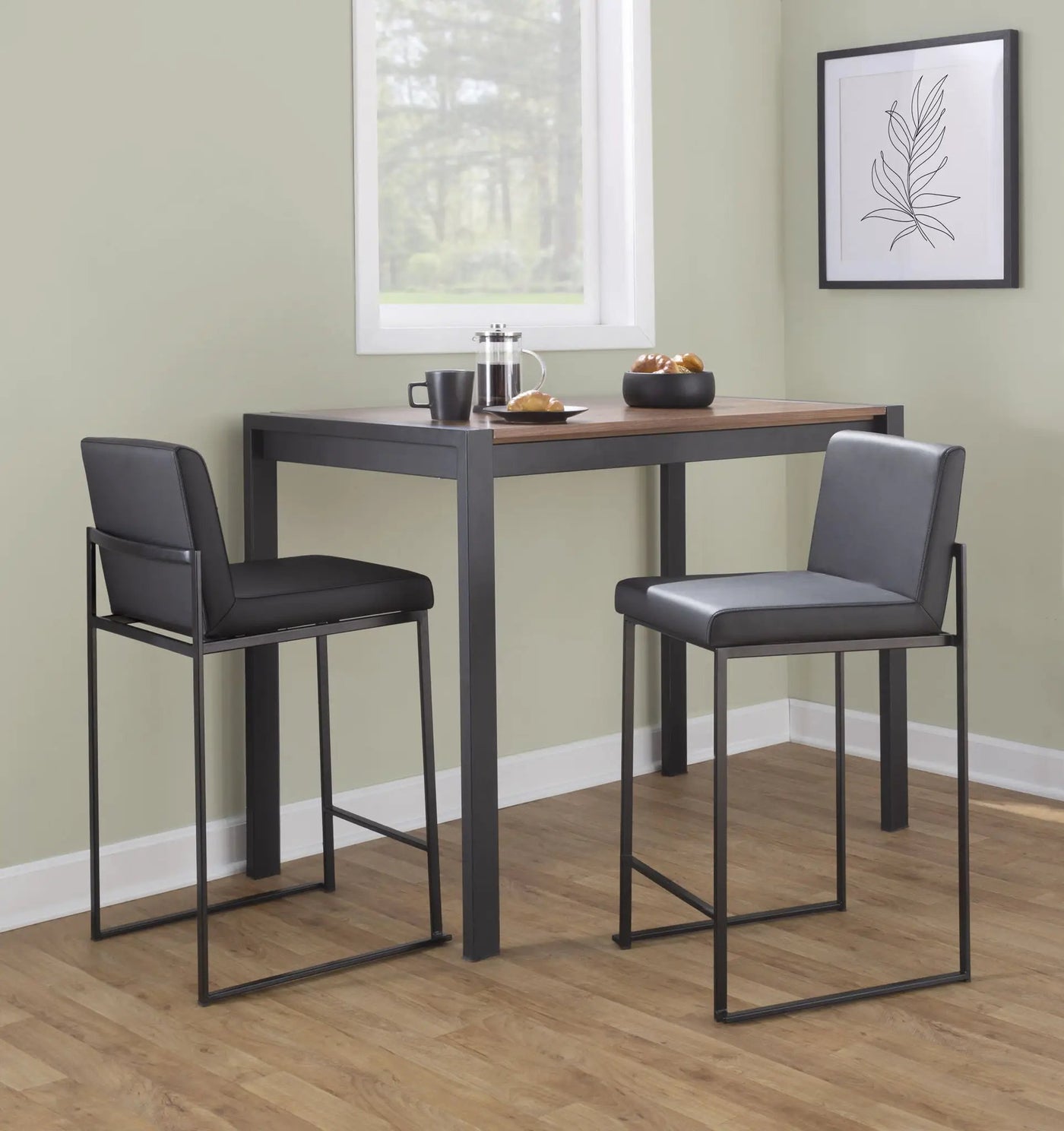 Fuji - Contemporary High Back Barstool Elegant Design by HouseOfZazla