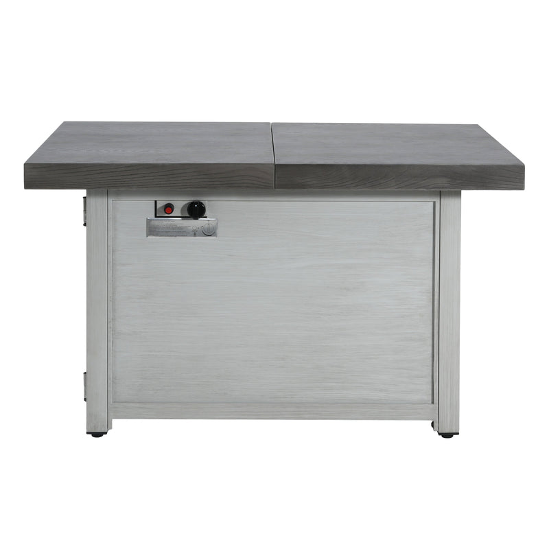 Extendable Rectangle Aluminum Alloy Fire Pit Table, 50,000 BTU by HouseOfZazla