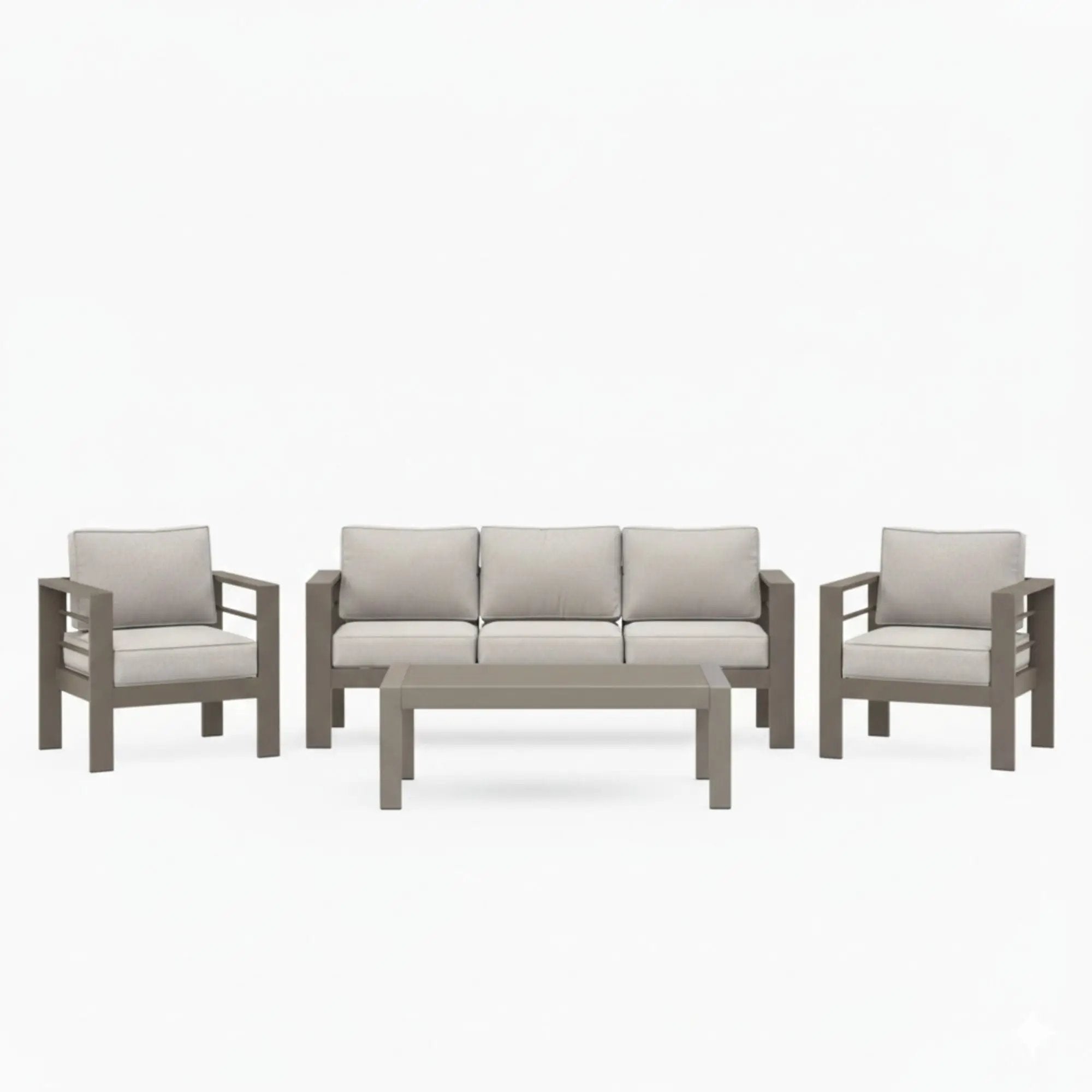 Outdoor Patio Set, All-Weather With Thick Cushions by HouseOfZazla