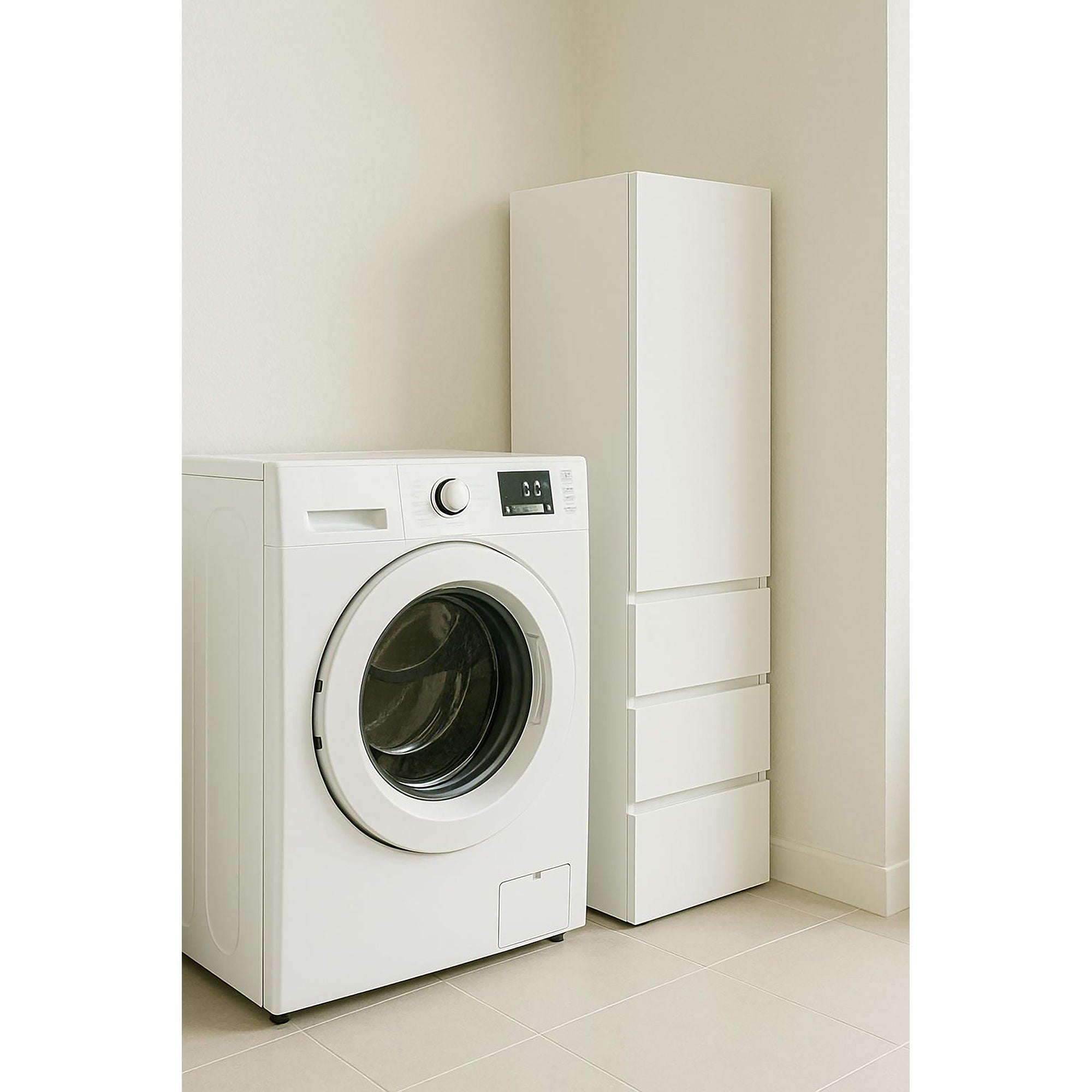 Elise - Modular Closet System With Mirror - White - Wood by HouseOfZazla