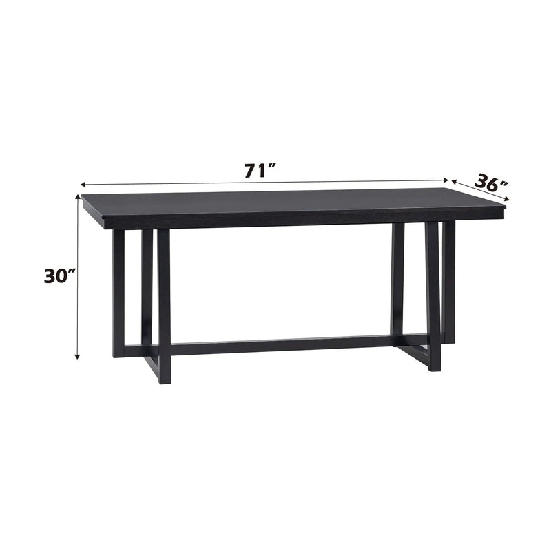 Kini - 7 Pieces Dining Room Set - Black by Unique Piece Furniture
