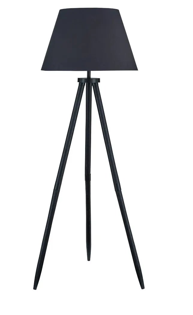 Orhan - Wood Floor Lamp - Black by Unique Piece Furniture
