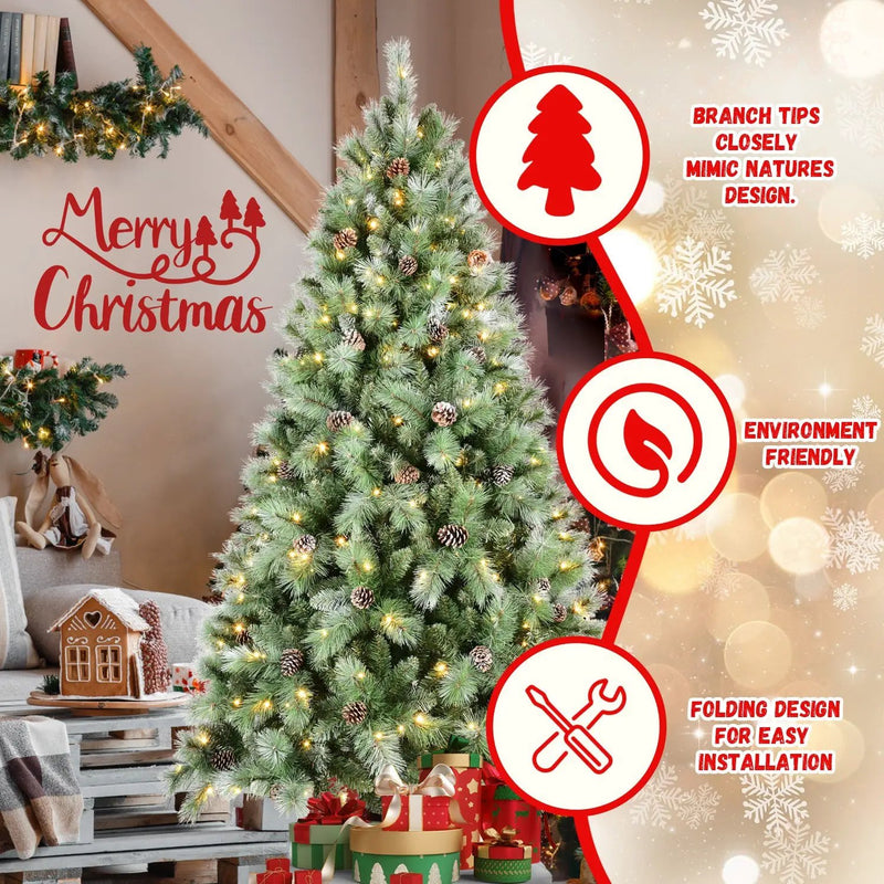 7.5FT Christmas Tree with 450 Warm Lights by HouseOfZazla