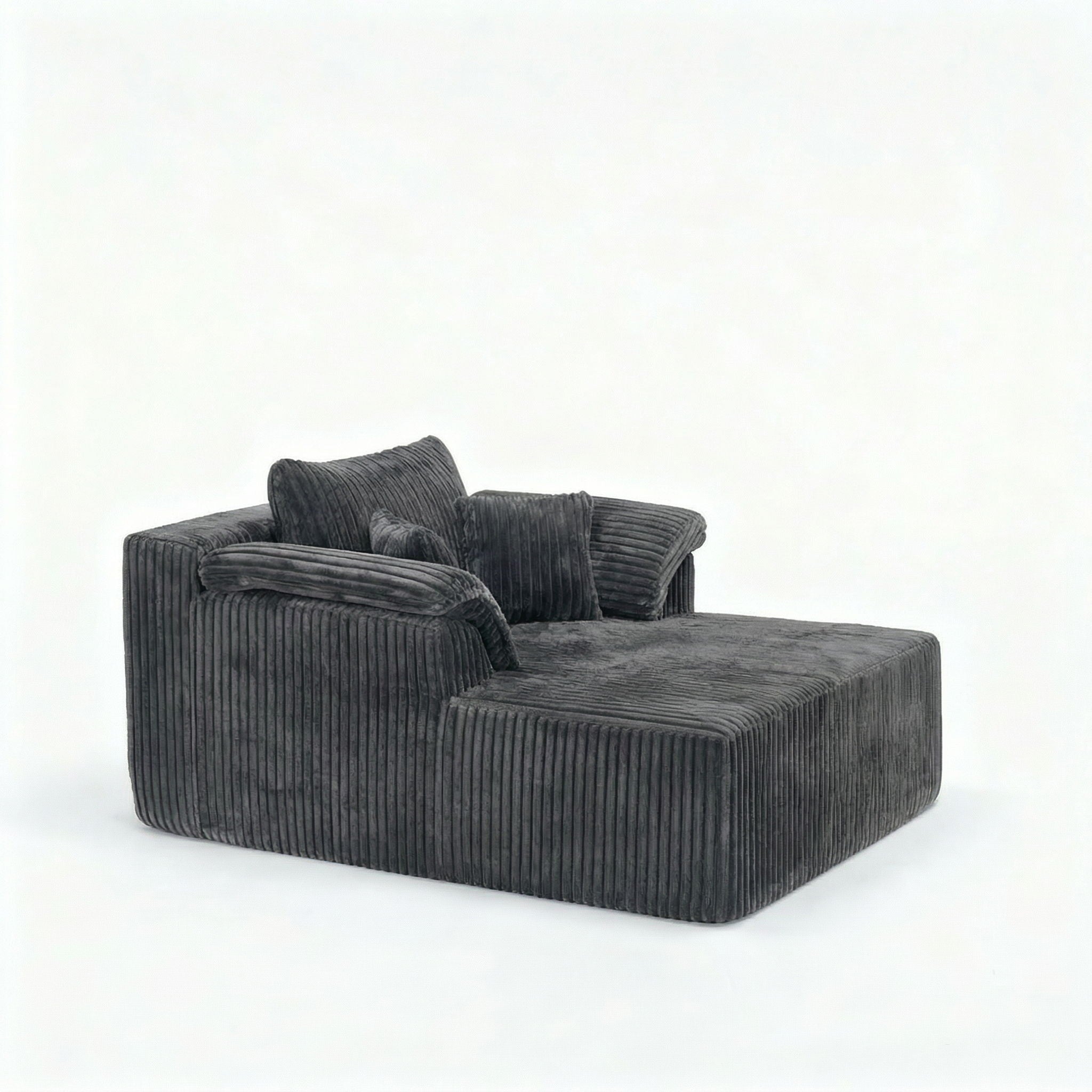 Chaise Lounge Chair, Deep Seat Sleeper Couch For Living Room by HouseOfZazla