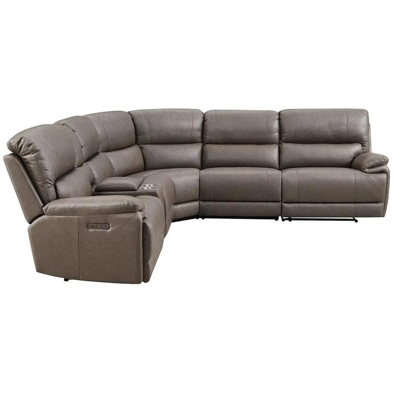 Kantu - Motion Sectional Sofa - Brown Synthetic Leather by Unique Piece Furniture