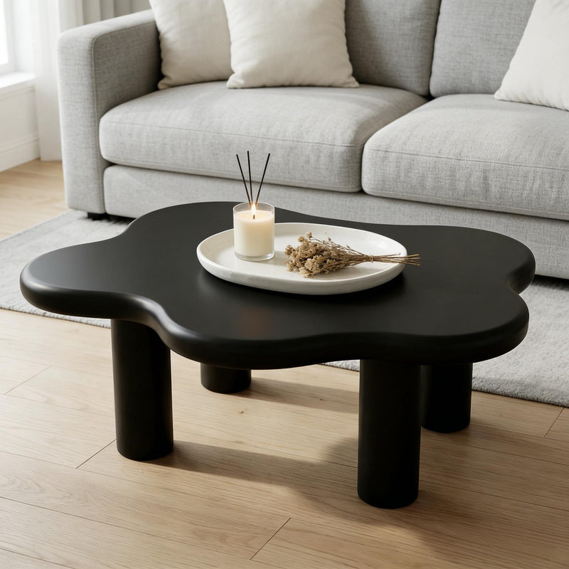 Cloud Shaped Coffee Table With 4 Round Legs by HouseOfZazla