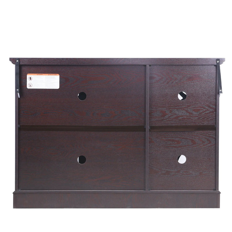 Spacious Sideboard With 3 Doors - Ox Blood Red by HouseOfZazla