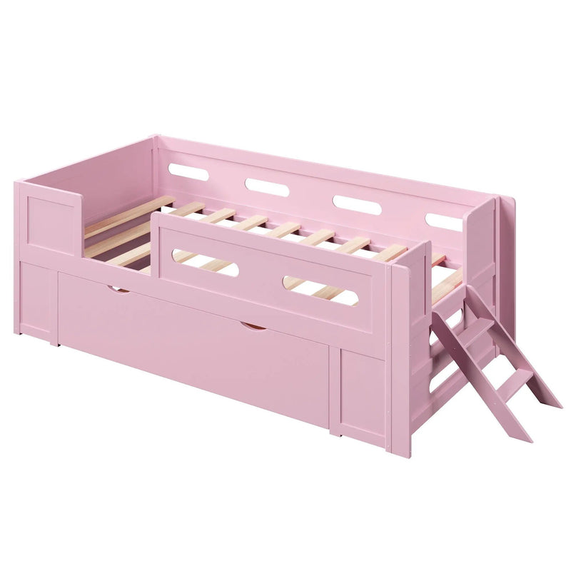 Platform Bed With Guardrail And Drawer by HouseOfZazla
