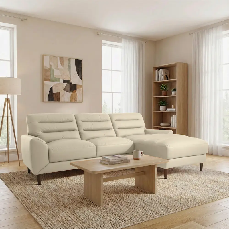 Clarion Genuine Leather Sectional by HouseOfZazla