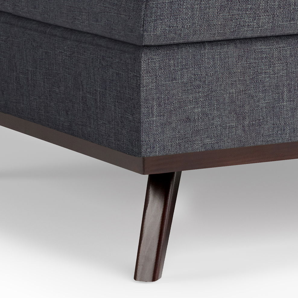 Owen - Square Coffee Table Storage Ottoman - Slate Gray by HouseOfZazla