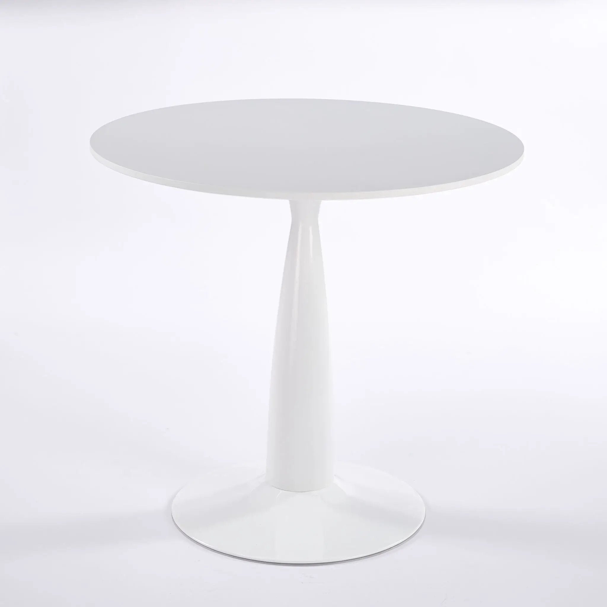 Pedestal Table, Round For Kitchen - White by Unique Piece Furniture