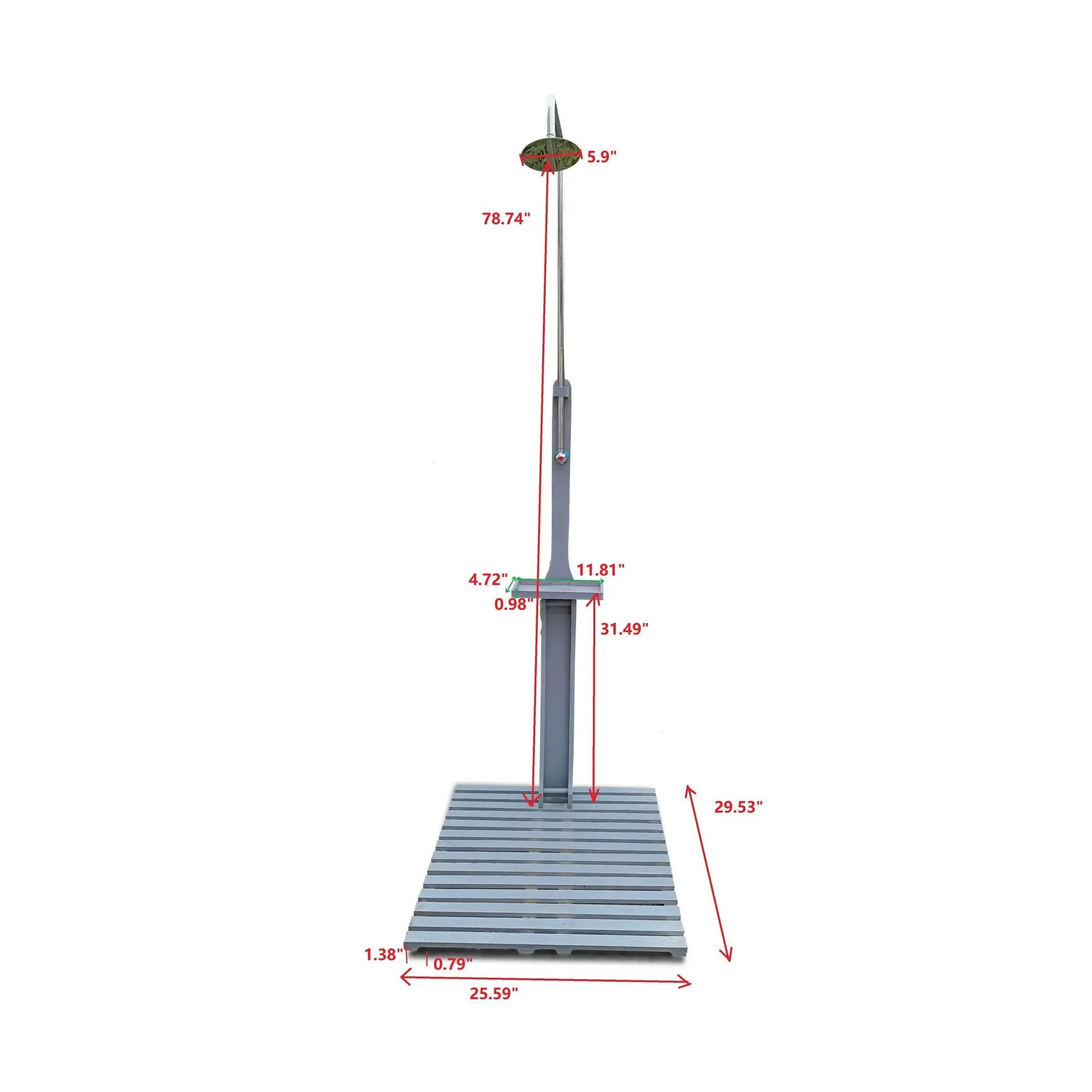 Outdoor Garden Pool Shower With Chassis Board For Patio by HouseOfZazla
