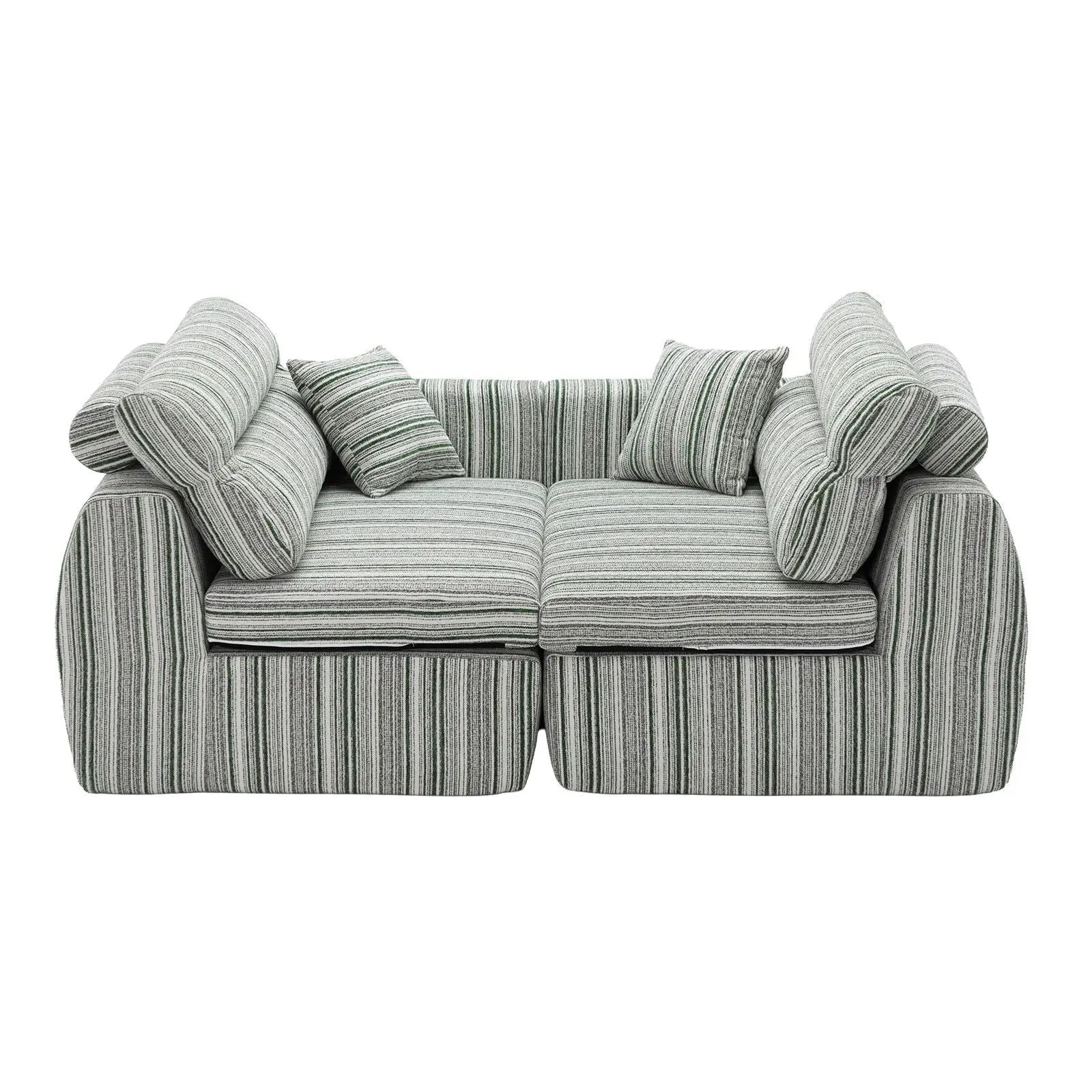 3 Seater, Couch With Throw Pillows For Living Room by Unique Piece Furniture