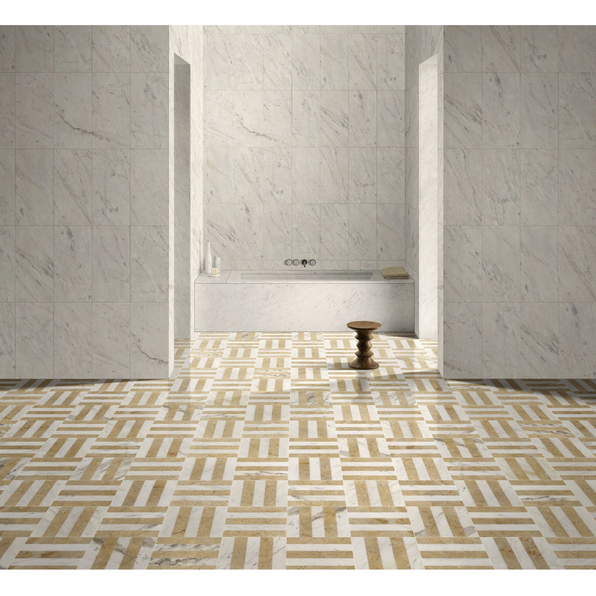 Elegant Waterjet Polished Marble Tile For Floor And Wall by HouseOfZazla