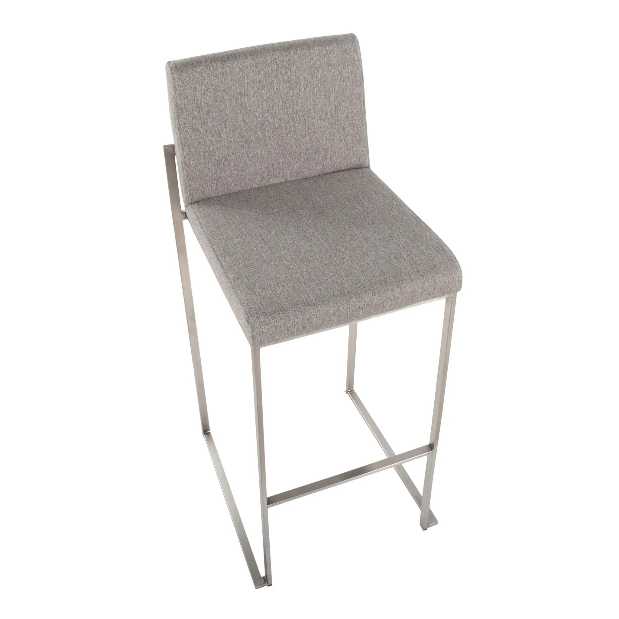 Fuji - Contemporary And Modern Elegance High Back Barstool by Unique Piece Furniture