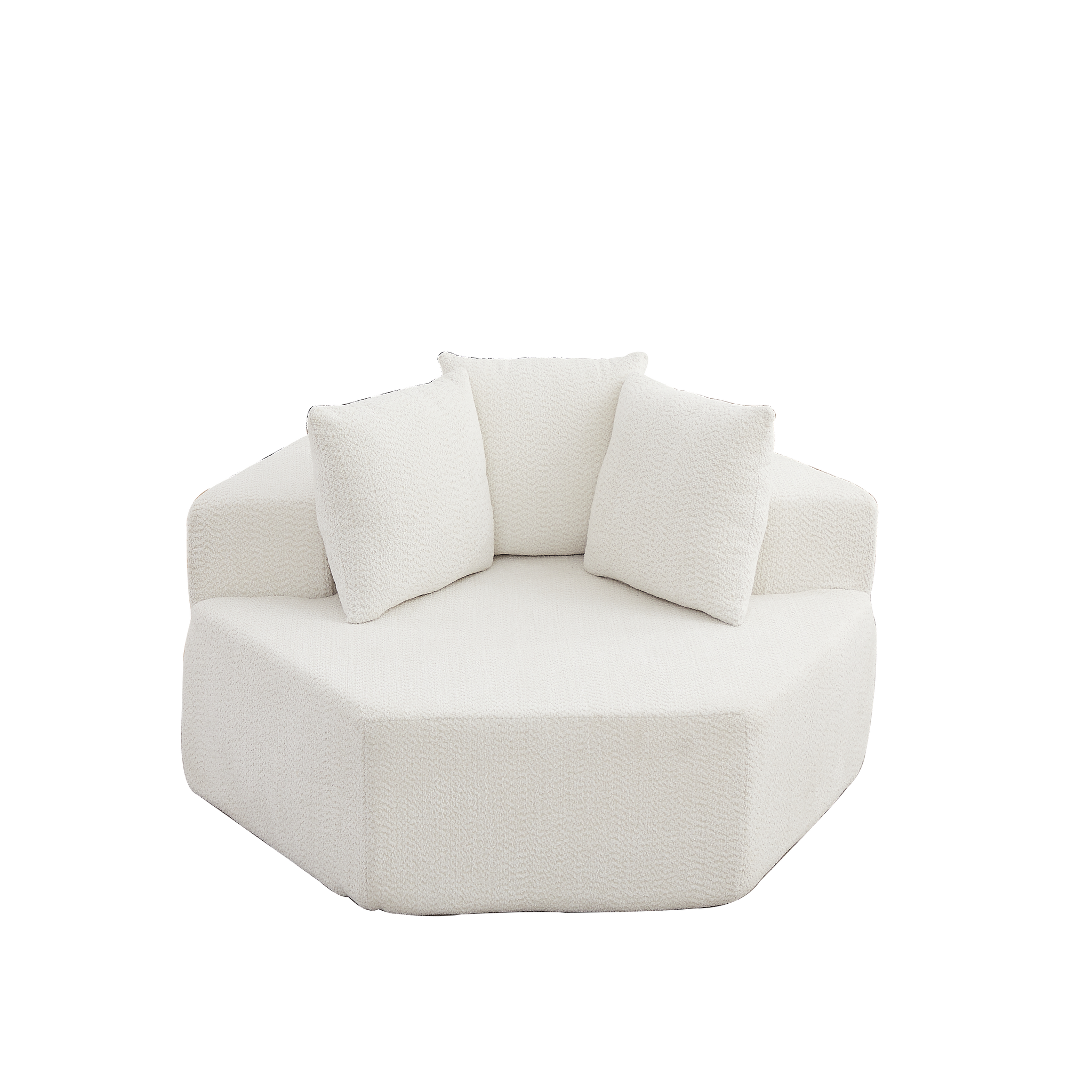54-Inch Modern-Style Hexagonal Single Lounge Chair by HouseOfZazla