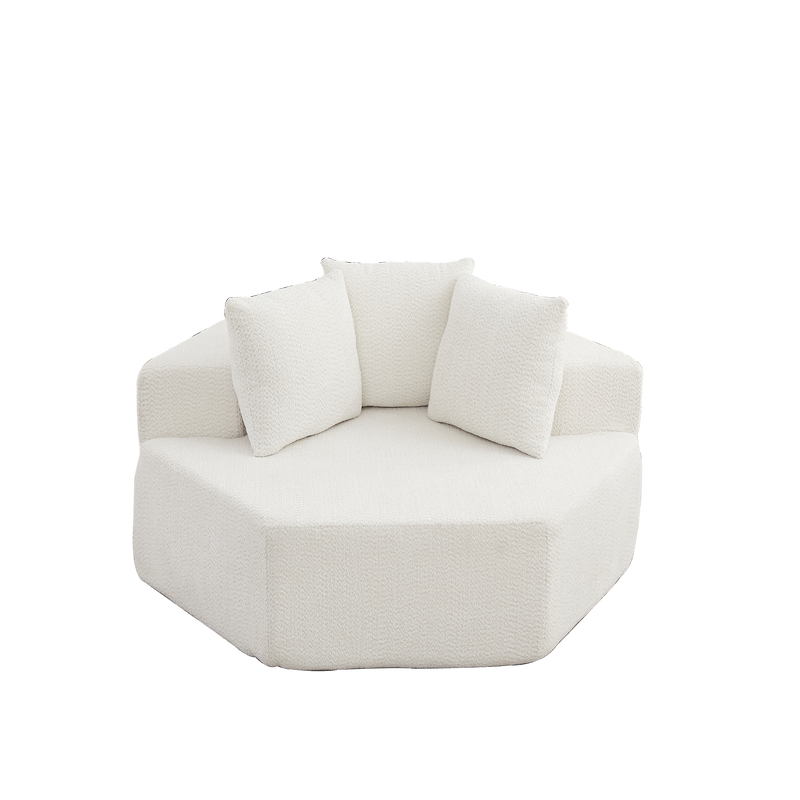 54-Inch Modern-Style Hexagonal Single Lounge Chair by HouseOfZazla