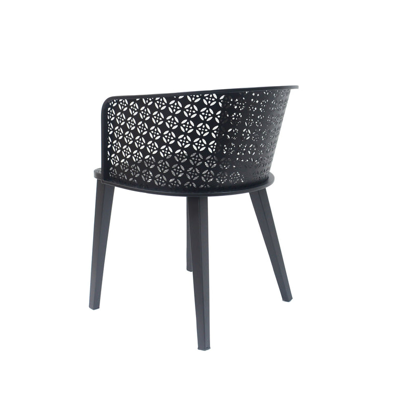 Milan Outdoor Dining Chair Set of 2 by HouseOfZazla