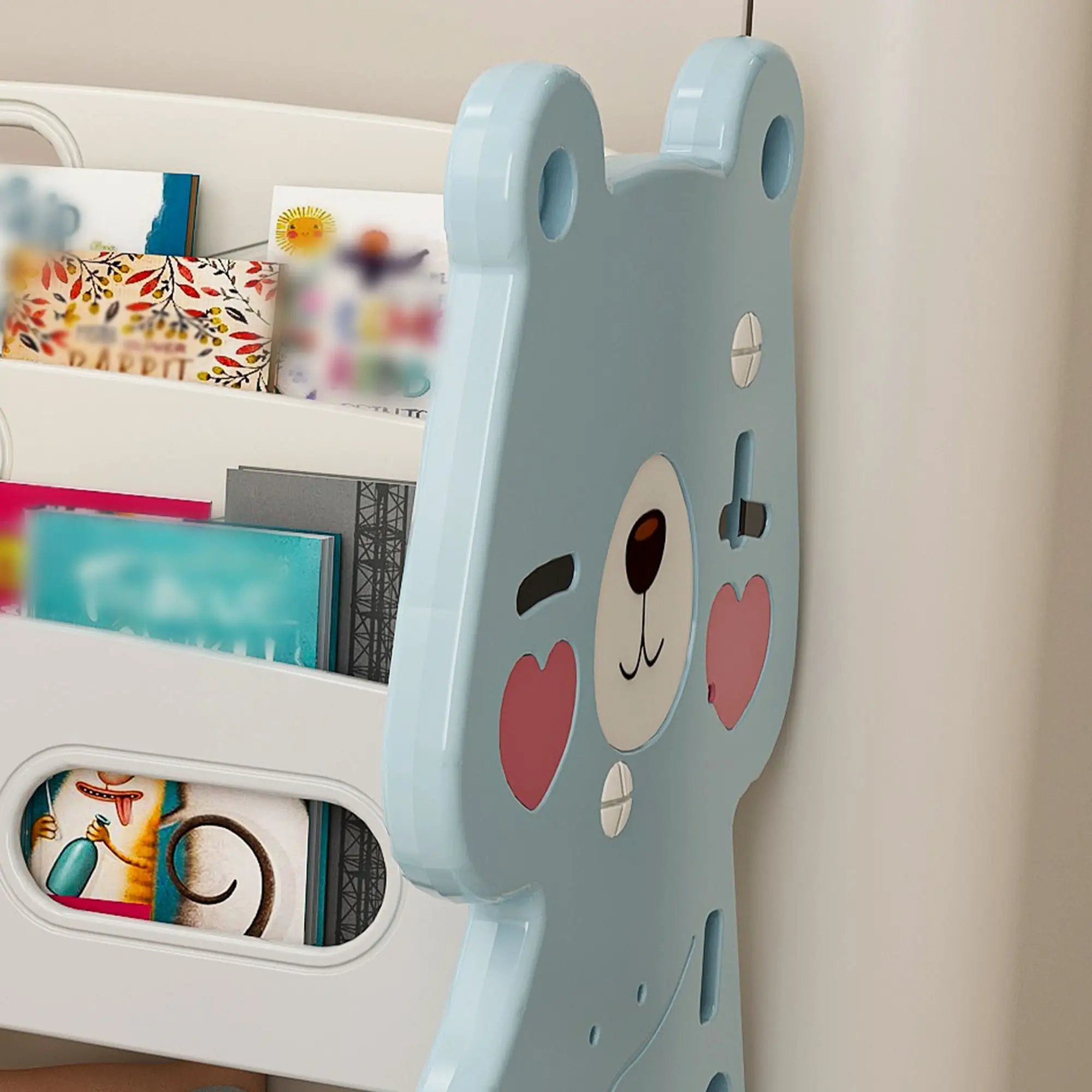 Kids Toy Storage Organizer With 2 Tier Bookshelf, Toy Storage With 12 Bins by Unique Piece Furniture