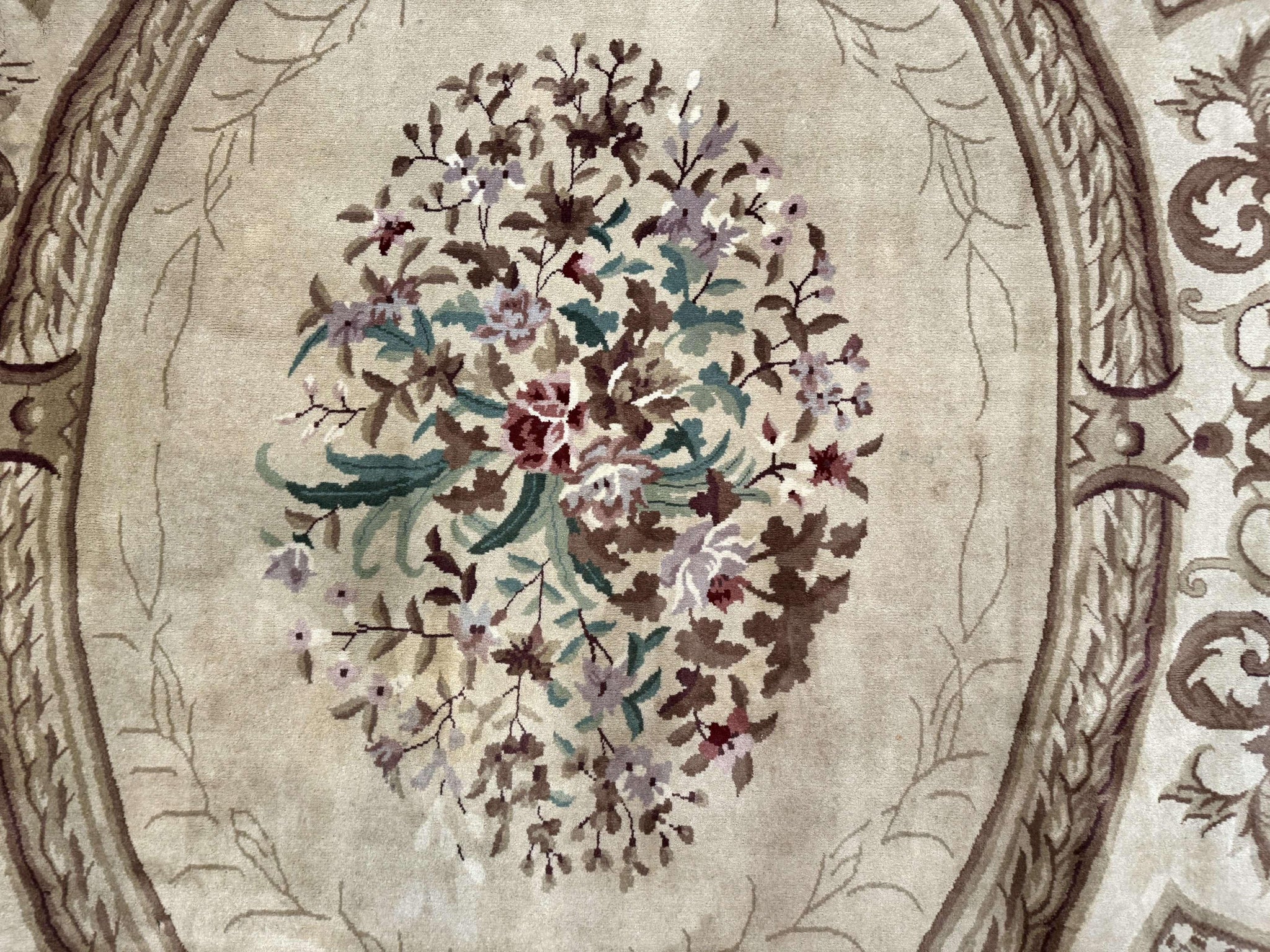 Palace Size Aubusson Rug 12x18, Extra Large, French European Carpet, Soft Wool Pile, Elegant by Jewel Rugs